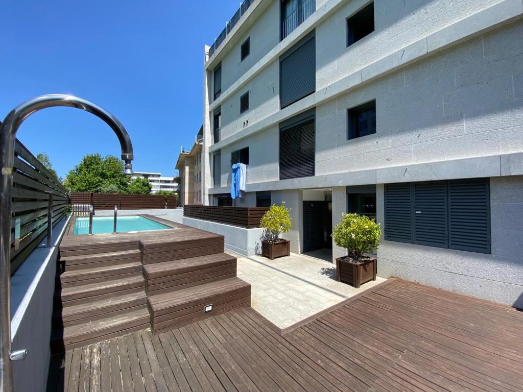 דירות Baiona, Playa Santa Marta, Piscina מראה חיצוני תמונה